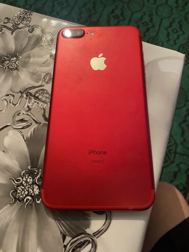 iphone batareya: IPhone 7 Plus, 128 ГБ, Красный, Отпечаток пальца