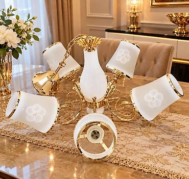 ucuz listurlar: Çılçıraq, 5 lampa, Metal — 1