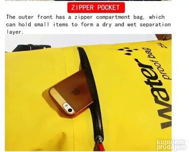 Sportske torbe i rančevi: Vodootporna torba 25L ranac za vodu za čamac, kajak, planinarenje na lalafo.rs — 8 Sportske torbe i rančevi: Vodootporna torba 25L ranac za vodu za čamac, kajak, planinarenje — 8