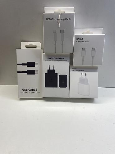 Məhsul: USB-C kabellər və sürətli enerji adapterləri seti Təsvir: - lalafo.az -da Məhsul: USB-C kabellər və sürətli enerji adapterləri seti Təsvir: -