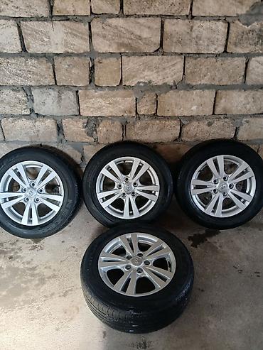 şam disk 17: Hyundai orijinal 16” yüngül lehimli disk və şin komplekti - Disklər — 4