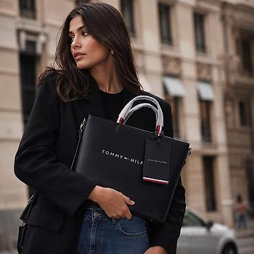 Сумка-тоут Тommy Hilfiger ✨ Цвет: Черный🖤 Материал: гладкая фактура