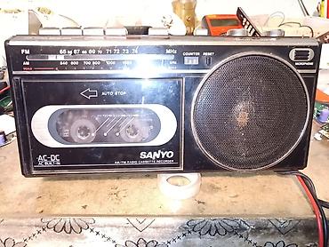 maqintafon ucuz: Sanyo AM/FM Radio Kaset Maqnitofon işlək vəziyyətdədir qiymət sondur — 2
