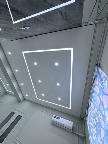 Натяжной потолок: Натяжной потолок Матовое, 3D потолки, Глянцевое Бесплатный замер, Гарантия, Монтаж — 9