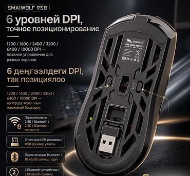 logitech g pro x2: 🖱️ Игровая Беспроводная Мышь Smailwolf RS8 — 10000 DPI, Bluetooth 5.1 — 5