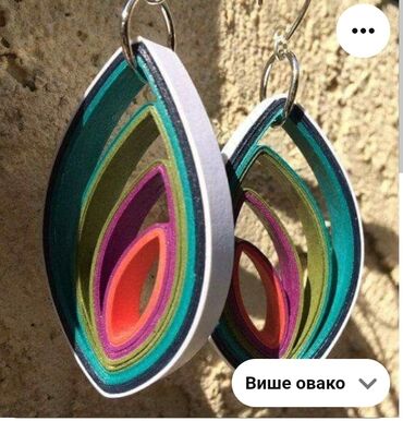 Minđuše: Pirsing, Handmade, Materijal: Epoksi smola — 51