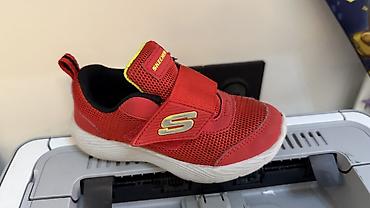 skecher: Rəng - Qırmızı Krossovkalar, Skechers, Ölçü: 25, Oğlan üçün — 1