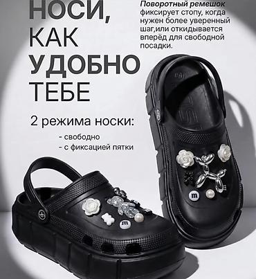 кроксы шлёпки: Сабо, 38, Crocs, Б/у, цвет - Черный — 2