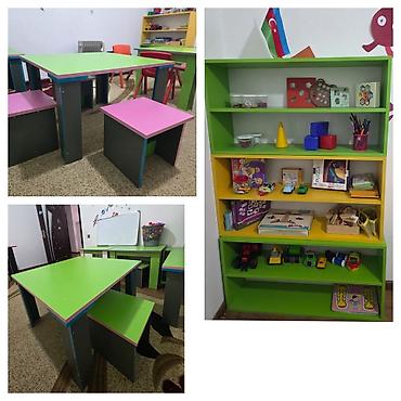Digər mebel: Bağca üçün 3 ədəd masa 12 tabletka, 3 mərtəbə dolab hamısı birlikdə — 1