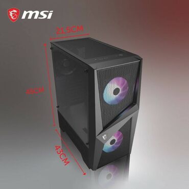 Masaüstü kompüterlər və iş stansiyaları: Msi Mag Forge 100R Gaming Case 🔸mid-tower 🔸atx / micro-atx / mini-itx — 3