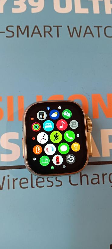 smart wacth: Yeni, Smart saat, Sensor ekran, rəng - Qızılı — 2