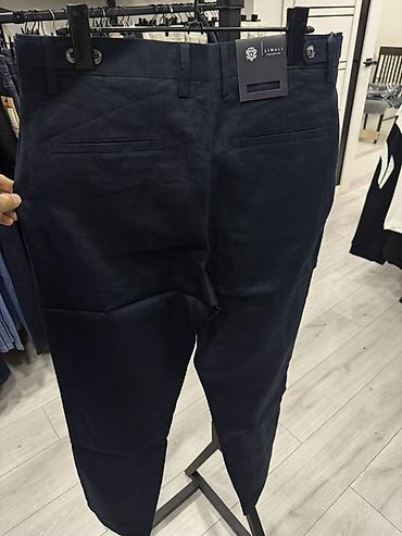 костюм лен: Мужские брюки, M, L, XL, Новый, цвет - Синий, Самовывоз — 5