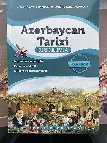 pa 1: Tarix kitabları sadəcə 1 həftə istifadə olunub.Ləkə,cırıq,qara yoxdur — 2