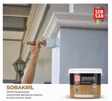 divar paneli qiyməti: Sobsan fasad Boyası (emusiya) 25 kq lıq. Sobsan fasad Boyası Emusiya