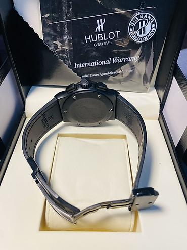 danisan saat: Hublot Big Bang Gent Black Chronograph – avtomatik kişi qol saatı - — 4