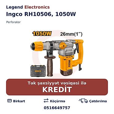 perfarator: Elan başlığı: Perforator Ingco RH10506, 1050W Elan mətni: Perforator — 1