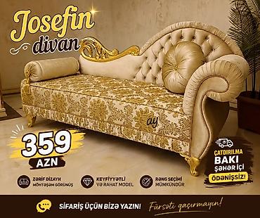 cenler: ✨ *JOSEFIN DİVAN — 359 AZN* ✨ Zövqlü və dəbdəbəli dizaynı ilə evinizə — 1