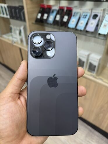 apple 14: IPhone 14 Pro Max, 128 GB, Space Gray, Zəmanət, Face ID, Sənədlərlə