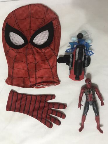 təzə doğulmuşlar üçün komplektlər: Hörümçek adam desti Yenidir✅ Maska✅ Elcek ✅ Tor atan✅ Spiderman