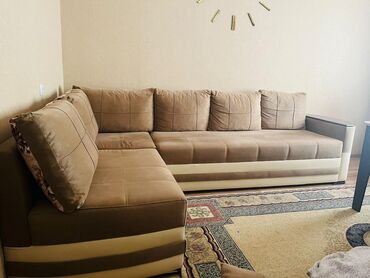 chekhol 5 dyuimov: Угловой диван, Б/у, Ткань, Нет доставки