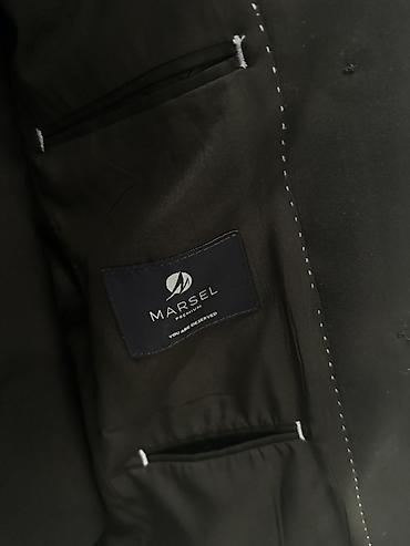 Костюмы: Двубортный мужской пиджак MARSEL Premium - Цвет: чёрный (Color 033) - — 4