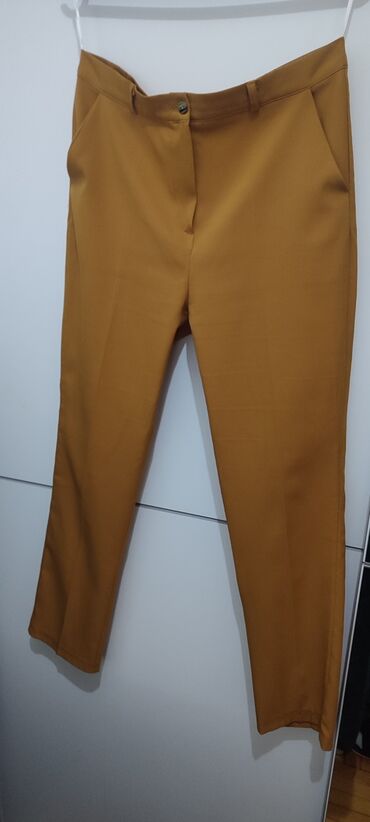 pantalonebroj psduboki struk siroke nogavice elegantne: XL (EU 42), Normalan struk, Ravne nogavice