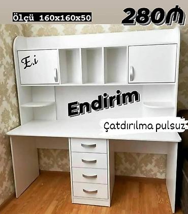 Ev və bağ: Oğlan və qız üçün, Yeni, Siyirməli, Yazı masası, Stulsuz — 4