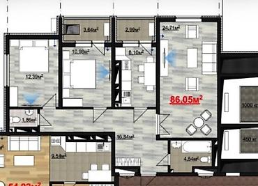 дача белек: 3 комнаты, 87 м², Пишпек Элитка, 13 этаж, Евроремонт — 7
