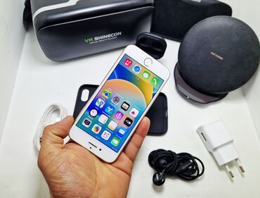 Apple iPhone: IPhone 8, Б/у, 128 ГБ, Коралловый, Чехол, 100 % — 10