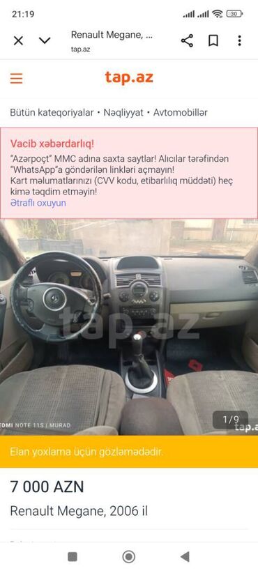 Reliant: Reliant Megane: 1.5 l | 2006 il 415000 km Universal — 1