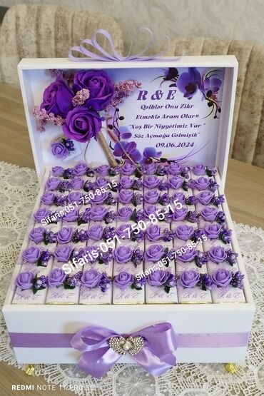 Xonça: Heri sokolad xoncasi;Heri,nisan,elcilik,toy,xina,ad gunu,xestexana — 5