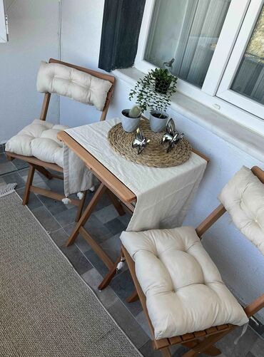 Bağ, çöl masa və oturacaq dəstləri: Qatlanan masa və oturacaqlar — 8