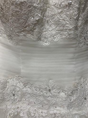 Свадебные платья: Свадебное платье, 2XL, Рукава прозрачные, С шубкой, Трансформер, Шифон, А-силуэт, Кружево, Стразы, Пайетки, Б/у — 12