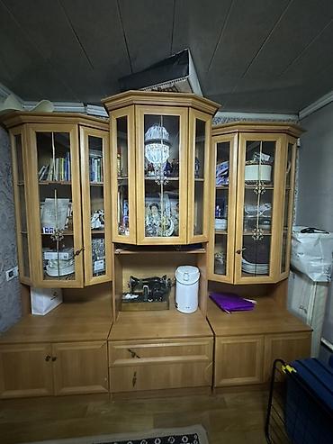 standing mirror: Стенка-шкаф, Тип стенки-шкафа: Модульная, Для зала, Б/у, Особенности: Для хранения посуды — 1