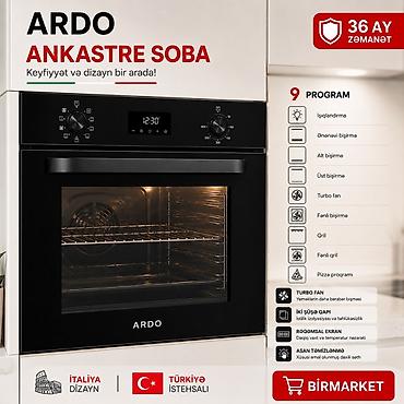 quraşdirilan soba: ARDO ankastre soba – keyfiyyət və dizayn bir yerdə! Xüsusiyyətlər: - — 1
