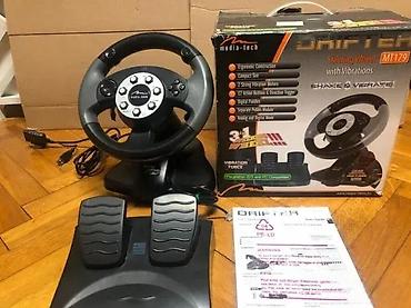 modem: Media-Tech Drifter MT179 – gejmerski volan sa vibracijama i pedalama — 1