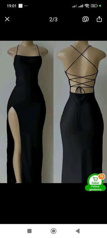 platformalı qadın şap şapları: Qara maxi gecə paltarı - Model: dar kəsimli, bədənə oturan - Ön