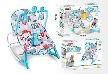 jordan original: Muzička ležaljka za bebe Hu-Baby Rocker – plava (šifra: 642022-20) — 1