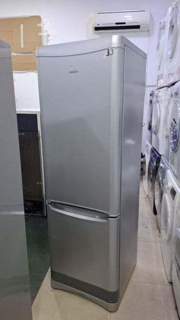 Сепараторы: Indesit iki qapılı soyuducu - Rəng: gümüş/sürməyi (inox görünüşlü) -