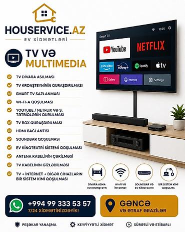 Televizor təmiri: TV və Multimedia xidmətləri – HOUService.az Gəncədə Whatsappa yazin — 1