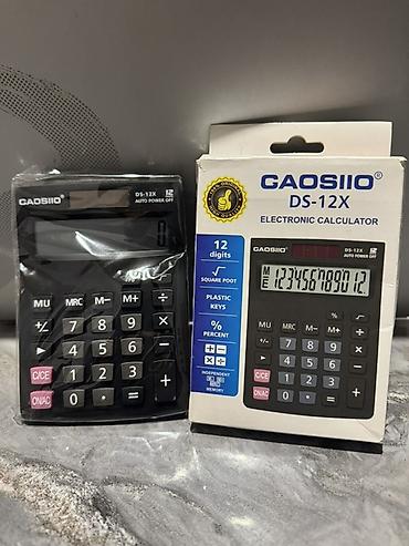 kalkulyator: GAOSIIO DS-12X elektron kalkulyator Xüsusiyyətlər: - 12 rəqəmli böyük — 1