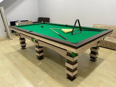 Bilyard masaları: - Rus bilyardı klassik stol. - Üzəri Mərmərdən dir. - Möhkəm — 2
