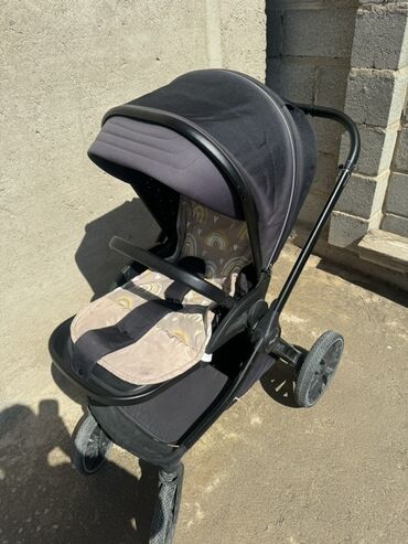 Коляски: Коляска, цвет - Черный, Б/у — 10