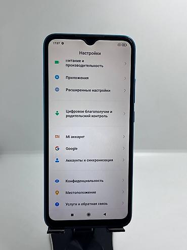 black sharp: Redmi, Redmi 9A, Б/у, 64 ГБ, цвет - Синий, 2 SIM — 10