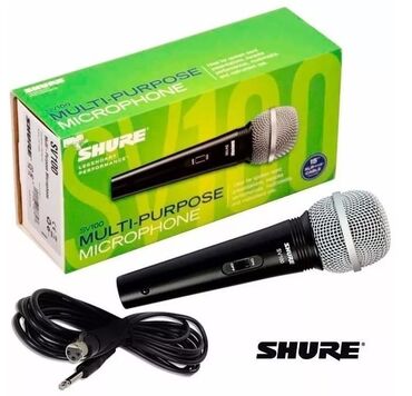 multimetir: Shure SV100 mikrafon. Danışıqlı təqdimatlar, karaoke çıxışları