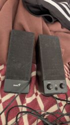 переходник для наушников и микрофона для ноутбука: Компьютерные колонки Genius, стерео 2.0 - Пара проводных колонок для