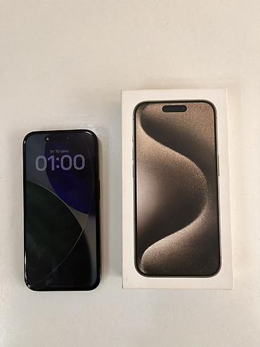 pixel 2: IPhone 15 Pro, Б/у, 256 ГБ, Чехол, Коробка, 80 % — 1