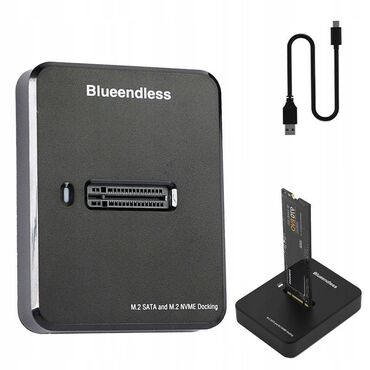 зарядник ноутбука: Док-станция Blueendless для SSD-накопителей M.2 NVME Формат: SSD M.2