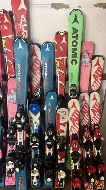 Лыжи: Для подготовленных склонов, С креплениями, Б/у — 14
