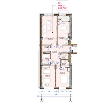 Продажа квартир: 3 комнаты, 99 м², Элитка, 14 этаж, ПСО (под самоотделку)